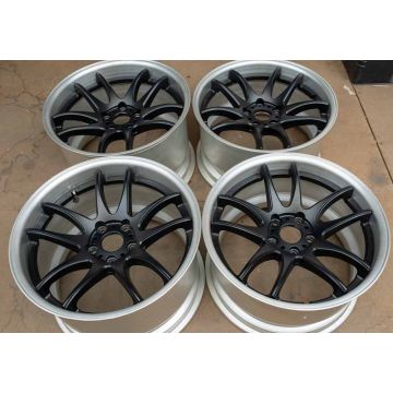 WORK Wheels Emotion CR-2P 2-Piece Staggered Set | 18x10 ET+42 | 18x11.5 ET+52 | 5x114 | Matte Black Centres with Brushed Lips