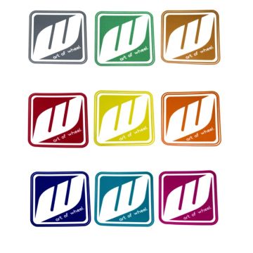 WORK Wheels Block Logo Stickers