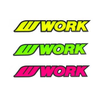 WORK Wheels Bold Logo Stickers
