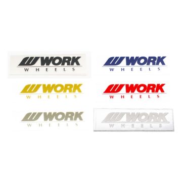 WORK Wheels Mini Logo Stickers